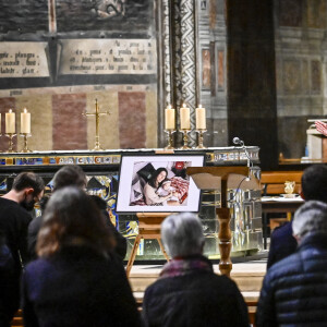 Un rassemblement religieux a lieu à la cathédrale d'Albi, France, le 8 janvier 2022, à l'initiative de la soeur et d'une amie de Delphine Jubillar. © Thierry Breton/Panoramic/Bestimage