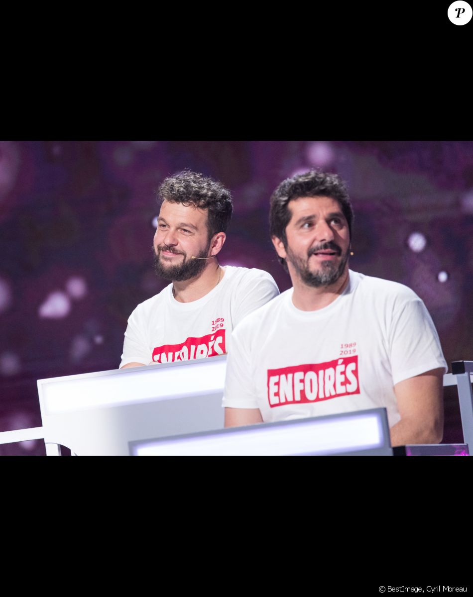 Exclusif - Claudio Capéo, Patrick Fiori - Enregistrement de l'émission "Les enfoirés jouent le jeu", qui sera diffusée le 30 novembre en prime time sur TF1. Le 18 novembre 2019 © Cyril Moreau / Bestimage