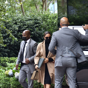 Meghan Markle à la sortie du building 50 United Nations Plaza à New York, le 23 septembre 2021.