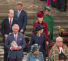 La reine Elisabeth II d'Angeleterre, le prince Charles et Camilla Parker-Bowles duchesse de Cornouailles, le prince William, duc de Cambridge, et Kate Catherine Middleton, duchesse de Cambridge, le prince Harry, duc de Sussex, Meghan Markle, duchesse de Sussex - La famille royale d'Angleterre lors de la cérémonie du Commonwealth en l'abbaye de Westminster à Londres. Le 9 mars 2020