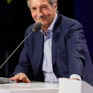 Jean-Jacques Bourdin - Conférence de presse de rentrée de BFMTV saison 2021/2022 à l'Altice Campus à Paris, France, le 25 août 2021. © Christophe Clovis/Bestimage