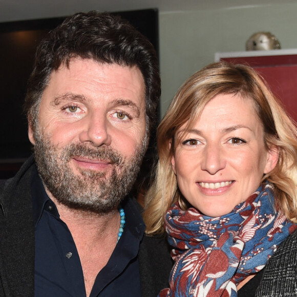 Exclusif - Philippe Lellouche et sa compagne Vanessa Boisjean - Dîner au restaurant "La Chope des Puces" à Saint-Ouen le 3 décembre 2018. © Giancarlo Gorassini/Bestimage 