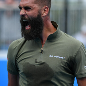 Benoît Paire face à Thiago Montero lors de l'Open d'Australie, le 18 janvier 2022.