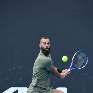 Benoît Paire face à Thiago Montero lors de l'Open d'Australie, le 18 janvier 2022.