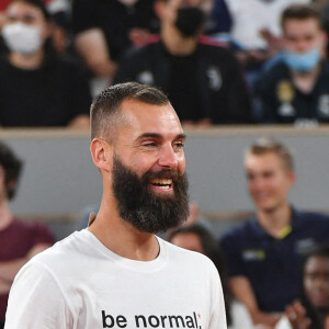 Exclusif - Benoît Paire - Benoît Paire, Gaël Monfils, Domingo (Pierre Alexis Bizot) et Zerator (Adrien Nougaret) deux streamers se rencontrent lors d'un match de tennis à Roland Garros, Paris le 18 septembre 2021. © Veeren/Bestimage