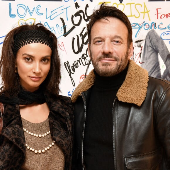 Exclusif - Samuel Le Bihan et sa nouvelle compagne Stefania Cristian lors de la présentation de la collection capsule de la maison Lanvin "Poetry in Motion" à la boutique Lanvin à Paris. Le 8 décembre 2021 © Veeren / Bestimage
