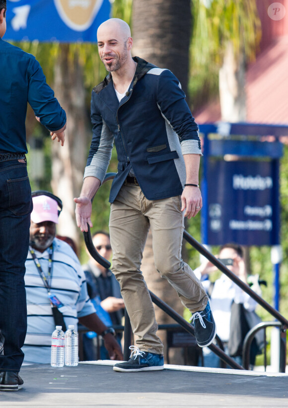 Chris Daughtry a l'emission 'Extra' a Universal Studios a Universal City, le 25 octobre 2013 