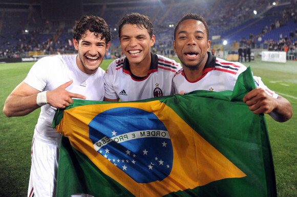 Alexander Pato, Thiago Silva et Robinho Olycom/ABACAPRESS.COM