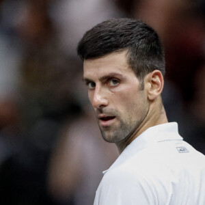 Novak Djokovic remporte la finale homme du Rolex Paris Masters face à Daniil Medvedev le 7 novembre 2021 © Aurélien Morissard / Panoramic / Bestimage