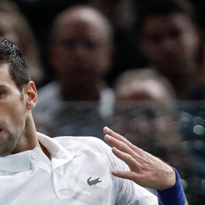 Novak Djokovic remporte la finale homme du Rolex Paris Masters face à Daniil Medvedev le 7 novembre 2021 © Aurélien Morissard / Panoramic / Bestimage