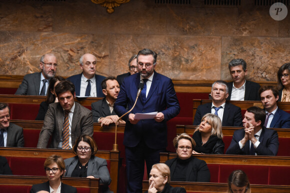 Le député LREM (La Republique En Marche) Romain Grau à l'Assemblée nationale le 28 janvier 2020 à Paris