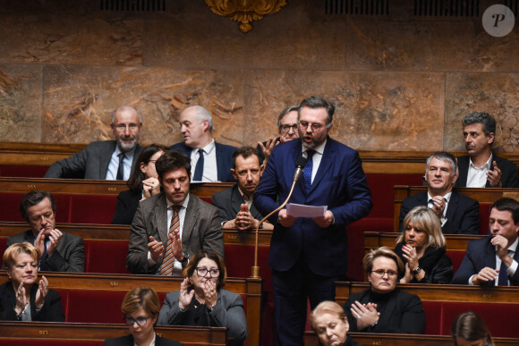 Le député LREM (La Republique En Marche) Romain Grau à l'Assemblée nationale le 28 janvier 2020 à Paris