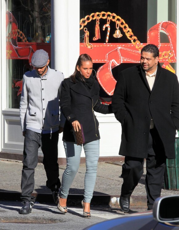 Alicia Keys et Swizz Beatz son compagnon, en plein shopping à New York