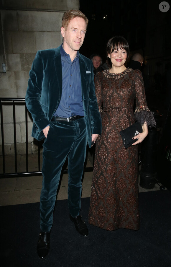 Damian Lewis et sa femme Helen McCrory - Charles Finch & CHANEL Pre-BAFTA Party à Londres le 1er février 2020. 