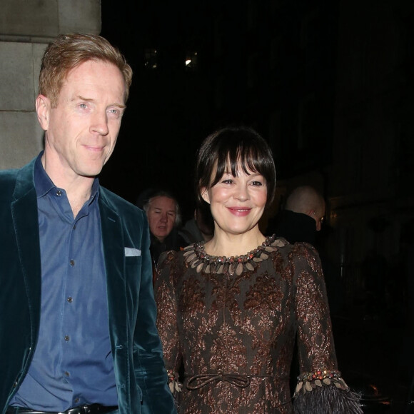 Damian Lewis et sa femme Helen McCrory - Charles Finch & CHANEL Pre-BAFTA Party à Londres le 1er février 2020. 