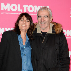 Estelle Denis et son compagnon Raymond Domenech - Avant-première du film "Moi, Tonya" au cinéma l'UGC Normandie à Paris le 15 janvier 2018. © Coadic Guirec/Bestimage