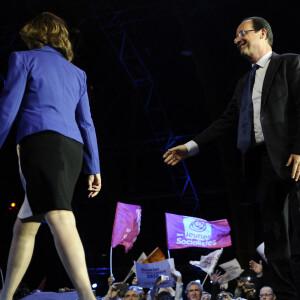 Ségolène Royal et François Holland - Grand rassemblement à Rennes le 4 avril 2012