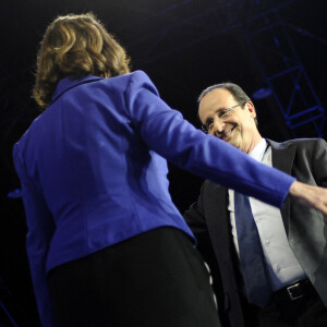 Ségolène Royal et François Holland - Grand rassemblement à Rennes le 4 avril 2012