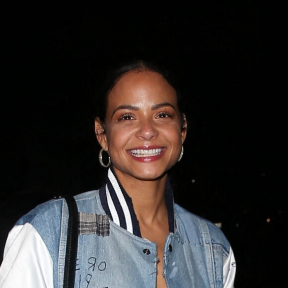 Christina Milian a assisté à la soirée de lancement du single de son ami J.Ryan La Cour à Los Angeles, le 27 janvier 2022.