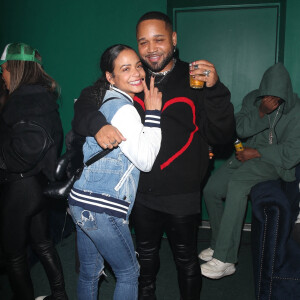 Christina Milian s'éclate à la soirée de lancement du single de son ami J.Ryan La Cour à Los Angeles, le 27 janvier 2022.