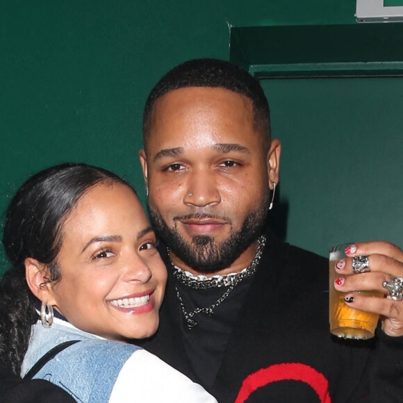 Christina Milian s'éclate à la soirée de lancement du single de son ami J.Ryan La Cour à Los Angeles, le 27 janvier 2022.
