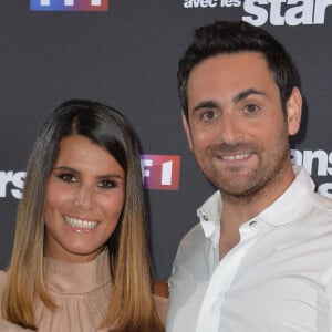 Camille Combal et Karine Ferri au photocall de la saison 10 de l'émission "Danse avec les stars" (DALS) au siège de TF1 à Boulogne-Billancourt, France, le 4 septembre 2019. © Veeren/Bestimage 