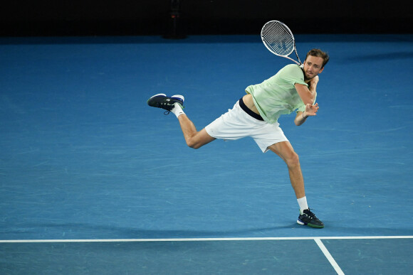Daniil Medvedev - Rafael Nadal remporte l'Open d'Australie à Melbourne et décroche également son 21 ème titre en Grand Chelem. Melbourne le 30 janvier 2022 © Antoine Couvercelle / Panoramic / Bestimage