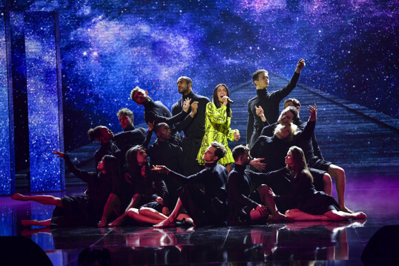 Exclusif - Jenifer lors de l'enregistrement de l'émission "Les 40 ans de Starmania" les stars chantent pour le Sidaction au Palais des Congrès à Paris, le 29 mars 2019. © Pierre Perusseau/Bestimage