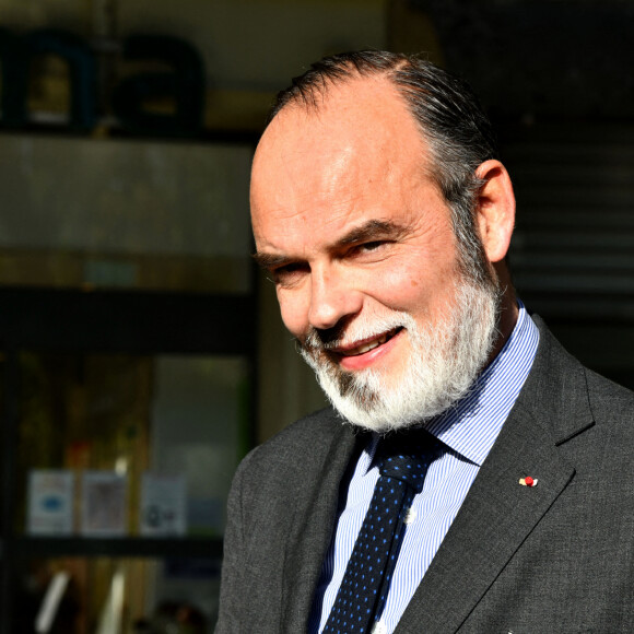 Edouard Philippe, l'ancien premier ministre et fondateur du nouveau parti politique Horizons, était à Nice avec Christian Estrosi, le maire de Nice, le 1er décembre 2021