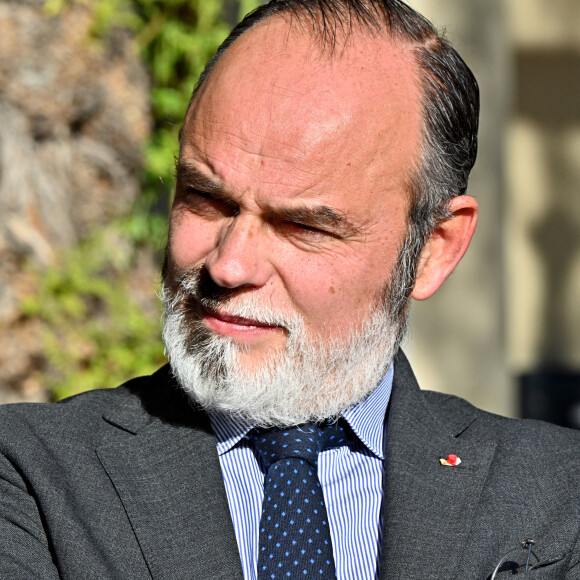 Edouard Philippe, l'ancien premier ministre et fondateur du nouveau parti politique Horizons, était à Nice avec Christian Estrosi, le maire de Nice, le 1er décembre 2021