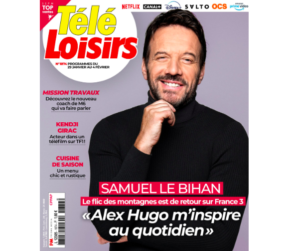 Couverture du magazine "Télé Loisirs" du 31 janvier 2022