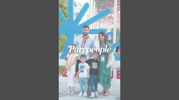 Olivier Giroud avec 3 de ses enfants : mode relax activé dans une tenue originale