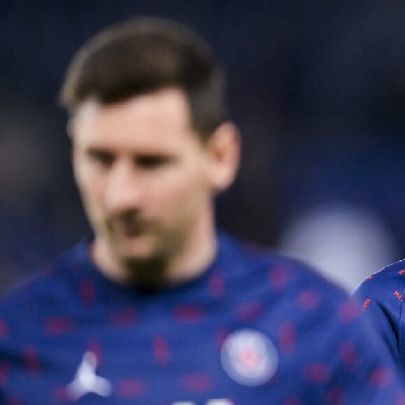 Neymar Jr (PSG) / Lionel Leo Messi (PSG) - Match de Ligue 1 Uber Eats Psg (2) - Lille(1) au Parc des Princes à Paris le 29 octobre 2021. © JB Autissier/PanoramicBestimage