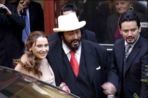 Mariage de Nicoletta Mantovani et Luciano Pavarotti, le 13 décembre 2003