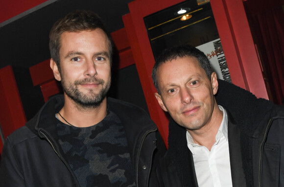 Exclusif - François Roelants et son mari Marc-Olivier Fogiel - People au concert de Dave à Bobino à Paris le 18 novembre 2019. © Coadic Guirec/Bestimage