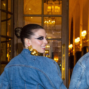 Kanye West (Ye) et sa compagne Julia Fox arrivent à l'hôtel Ritz à Paris, France, le 23 janvier 2022. © Da Silva-Perusseau/Bestimage