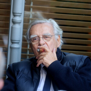 Bernard Pivot - Le prix Goncourt récompense Eric Vuillard pour "L'Ordre du jour" au restaurant Drouant à Paris le 6 novembre 2017. © CVS / Bestimage