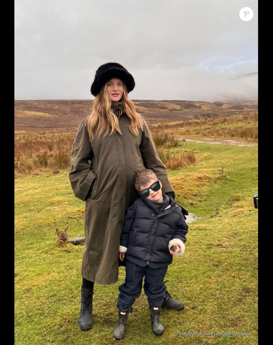 Jack, le fils aîné de Rosie Huntington-Whiteley et Jason Statham. Janvier 2022.