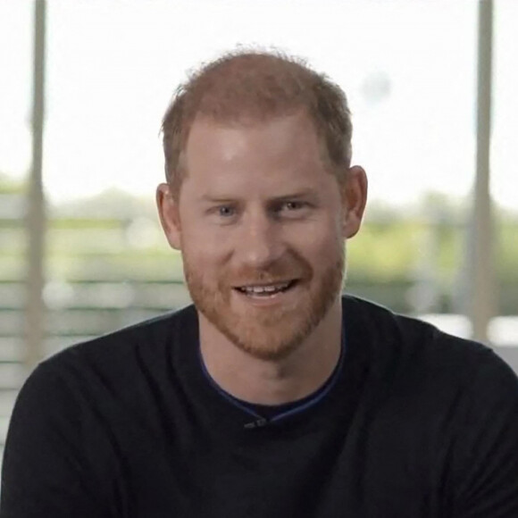 Le prince Harry participe en visio avec Serena Williams à une émission sur la santé mentale. Los Angeles, le 3 février 2022.