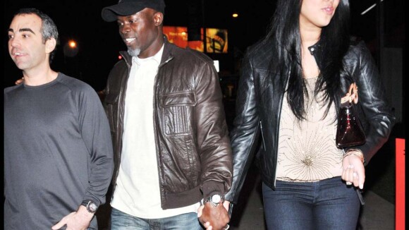 Avant la tempête, Djimon Hounsou et Kimora Lee s'offrent un dîner en amoureux !