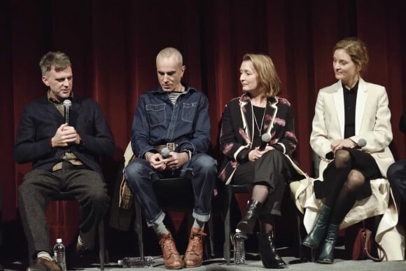 Paul Thomas Anderson, Daniel Day-Lewwis, Lesley Manville, Vicky Krieps - Conférence de presse avec l'équipe du film "Phantom Thread" à New York le 12 décembre 2017.  