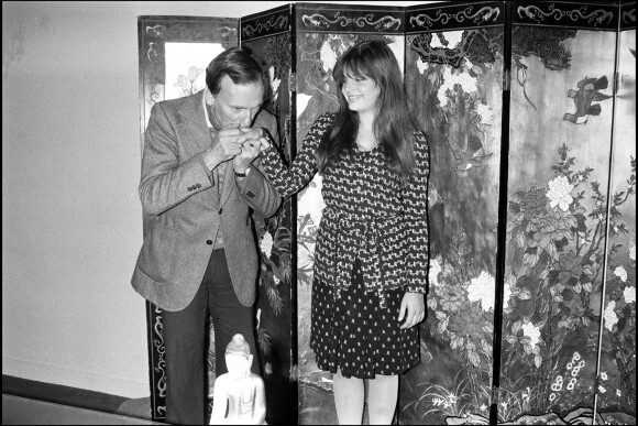 Archives - Jean-Louis Trintignant et sa fille Marie à Paris. 1980.