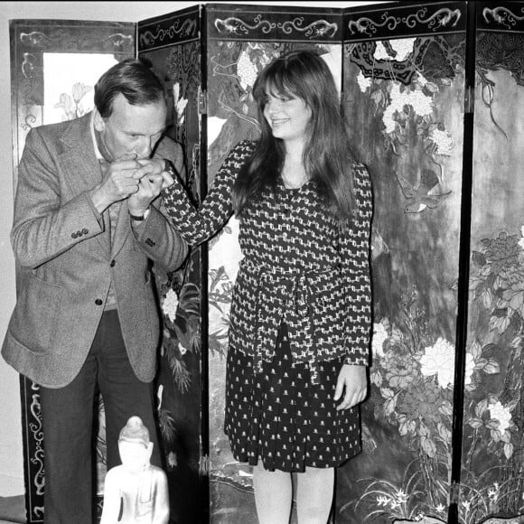 Archives - Jean-Louis Trintignant et sa fille Marie à Paris. 1980.