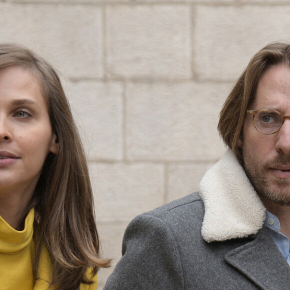 Ophélie Meunier et son mari Mathieu Vergne - 159ème vente aux enchères des vins des Hospices de Beaune le 17 novembre 2019. © Giancarlo Gorassini/Bestimage 