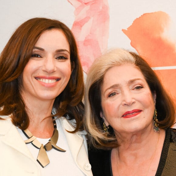 Aure Atika et Françoise Fabian à la première du film "Rose" au cinéma Pathé Wepler à Paris, le 7 décembre 2021. © Guirec Coadic/Bestimage 