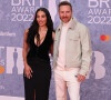 David Guetta et sa compagne Jessica Ledon assistent aux BRIT Awards 2022 à l'O2. Londres, le 8 février 2022.