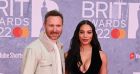 David Guetta et sa compagne Jessica Ledon ont assisté aux BRIT Awards 2022 à l'O2, à Londres.