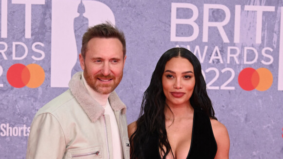 David Guetta et sa compagne Jessica Ledon ont assisté aux BRIT Awards 2022 à l'O2, à Londres.