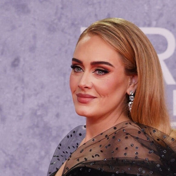 La chanteuse Adele a assisté et activement participé aux BRIT Awards 2022, à l'O2. Londres, le 8 février 2022.