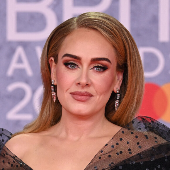 La chanteuse Adele a assisté et activement participé aux BRIT Awards 2022, à l'O2. Londres, le 8 février 2022.